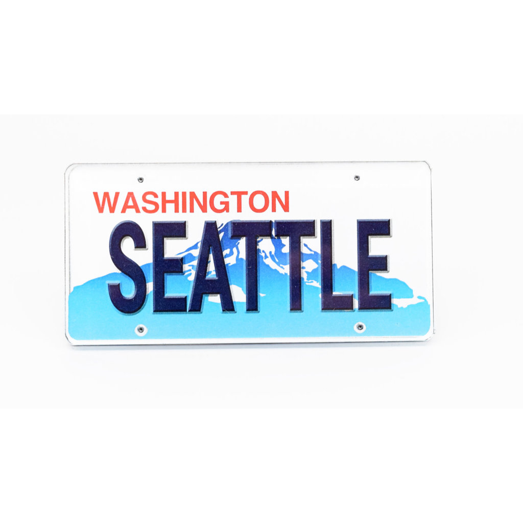 1MM- Acrylic Seattle License Magnet