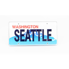 MM- Seattle License Plate Acrylic Magnet