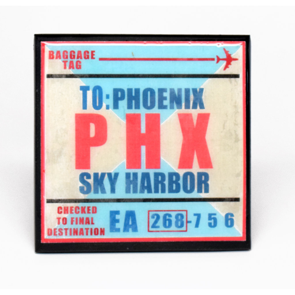 WHCR- PHX Vintage Airport Coaster