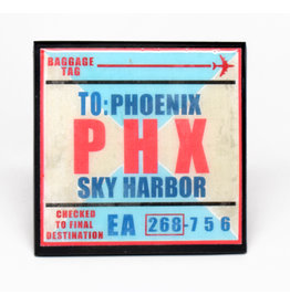 WHCR- PHX Vintage Airport Coaster