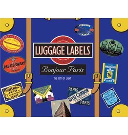 Bonjour Paris  Luggage Labels