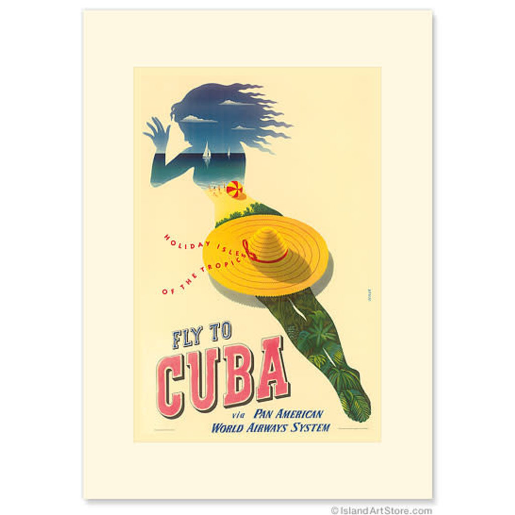 Fly to Cuba Holiday Isles of the Tropic Greeting Card