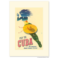 Fly to Cuba Holiday Isles of the Tropic Greeting Card