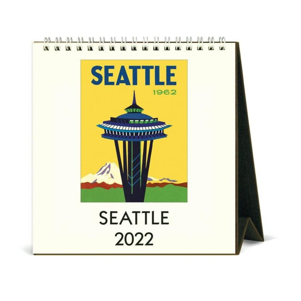 Vintage Seattle Desk Calendar 2022