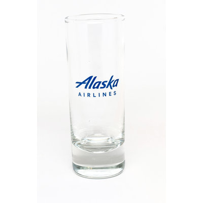 AA Alaska Airlines Shot Glass