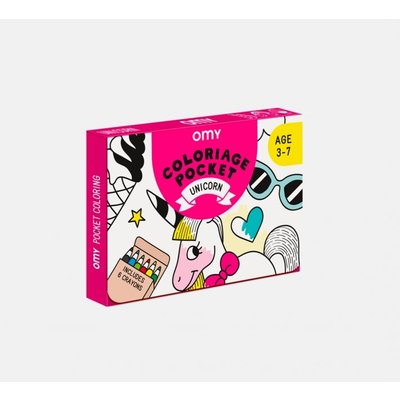 OMY  Pocket Coloring set - UNICORN