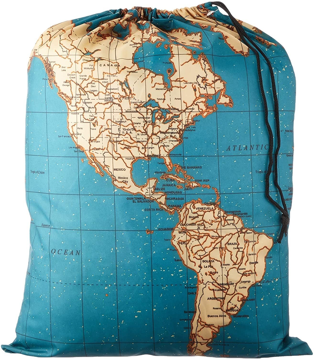 travel laundry bag maps