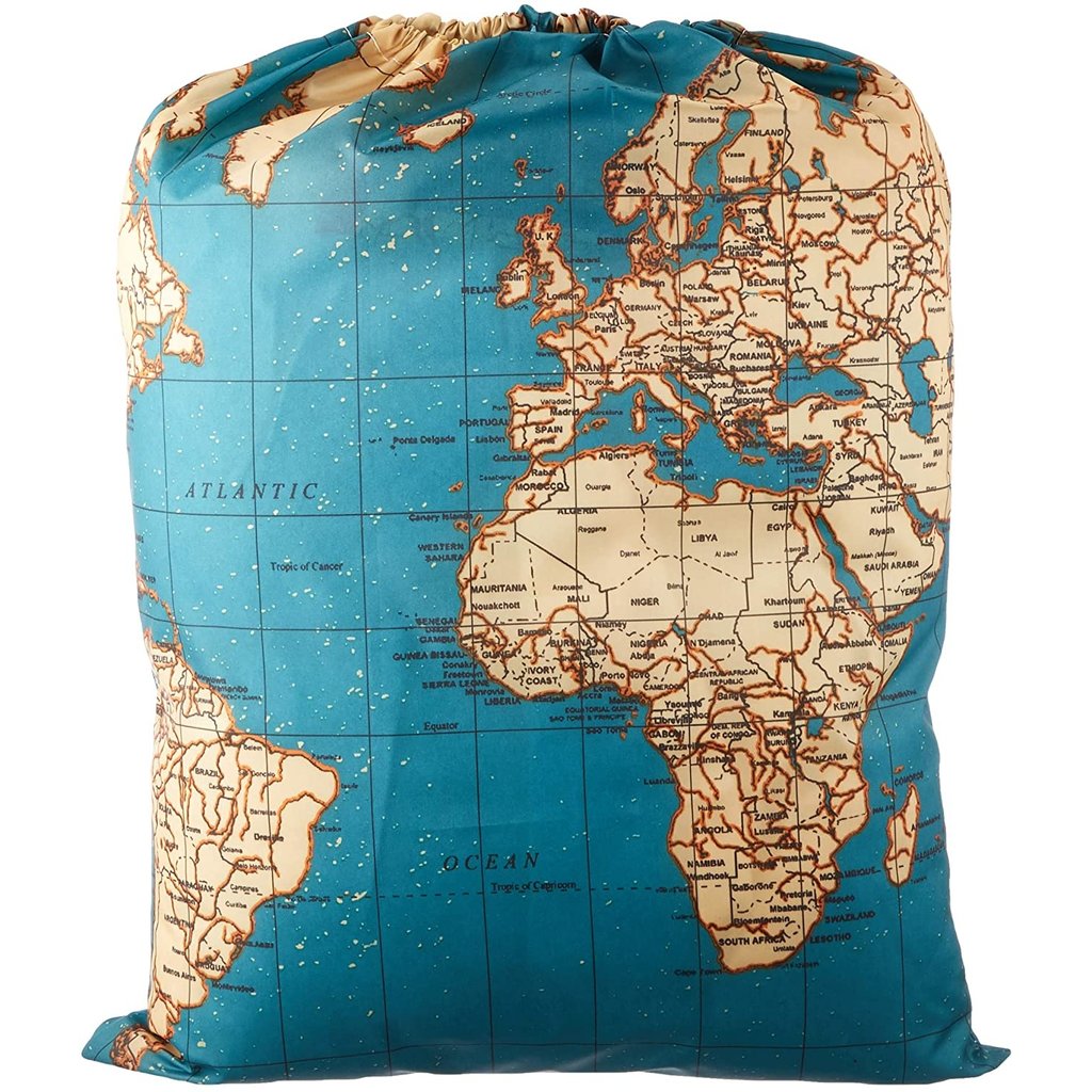 travel laundry bag maps