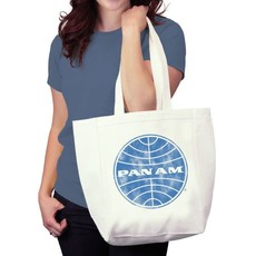 Pan Am Globe Logo Vintage Tote Bag