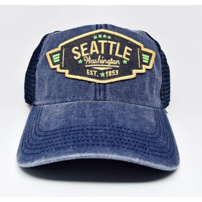 WH1LGY- Seattle Wings Vintage Trucker Cap