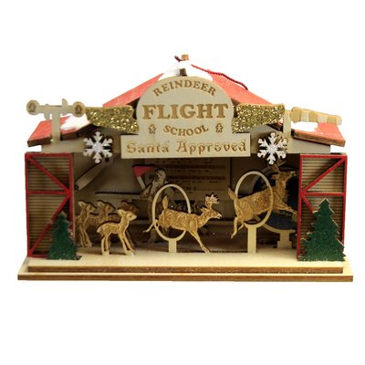 Reindeer Flight School Ornament-DNR