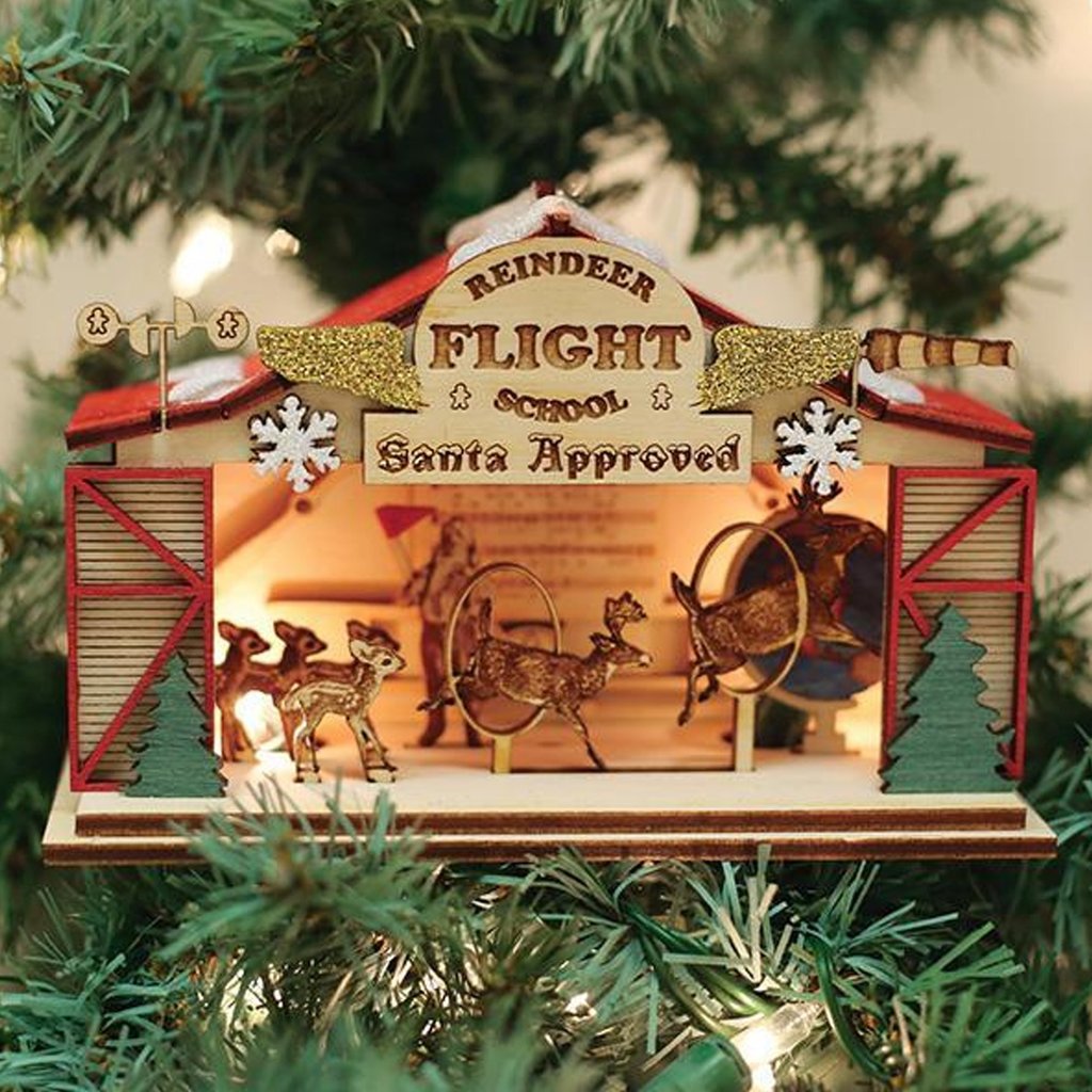 Reindeer Flight School Ornament-DNR