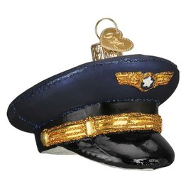 WHOWC- Old World Christmas Pilots Cap Ornament