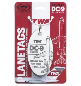 Plane Tag TWA DC-9 31 Series