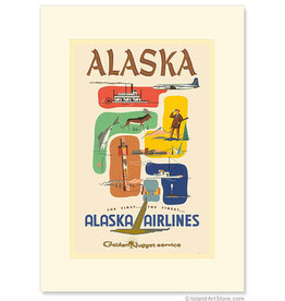 Alaska Airlines Golden Nugget Greeting Card