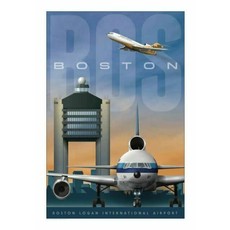 JAA BOS Boston Logan International Airport Poster