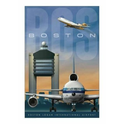 JAA BOS Boston Logan International Airport Poster