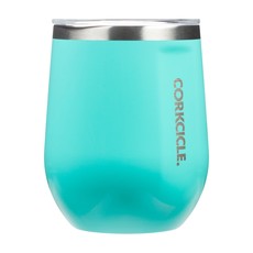 Corkcicle Stemless Cup 12oz Gloss Turquoise