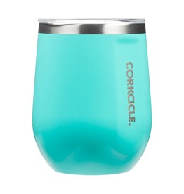 Corkcicle Stemless Cup 12oz Gloss Turquoise