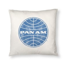 Pan Am Globe Logo Pillow Cover