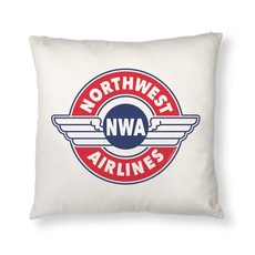 Pillow Cover: Northwest Airlines Retro