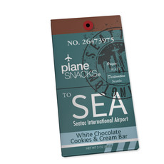 WHPWNS- Plane Snacks SEA Cookies n' Cream Chocolate Bar