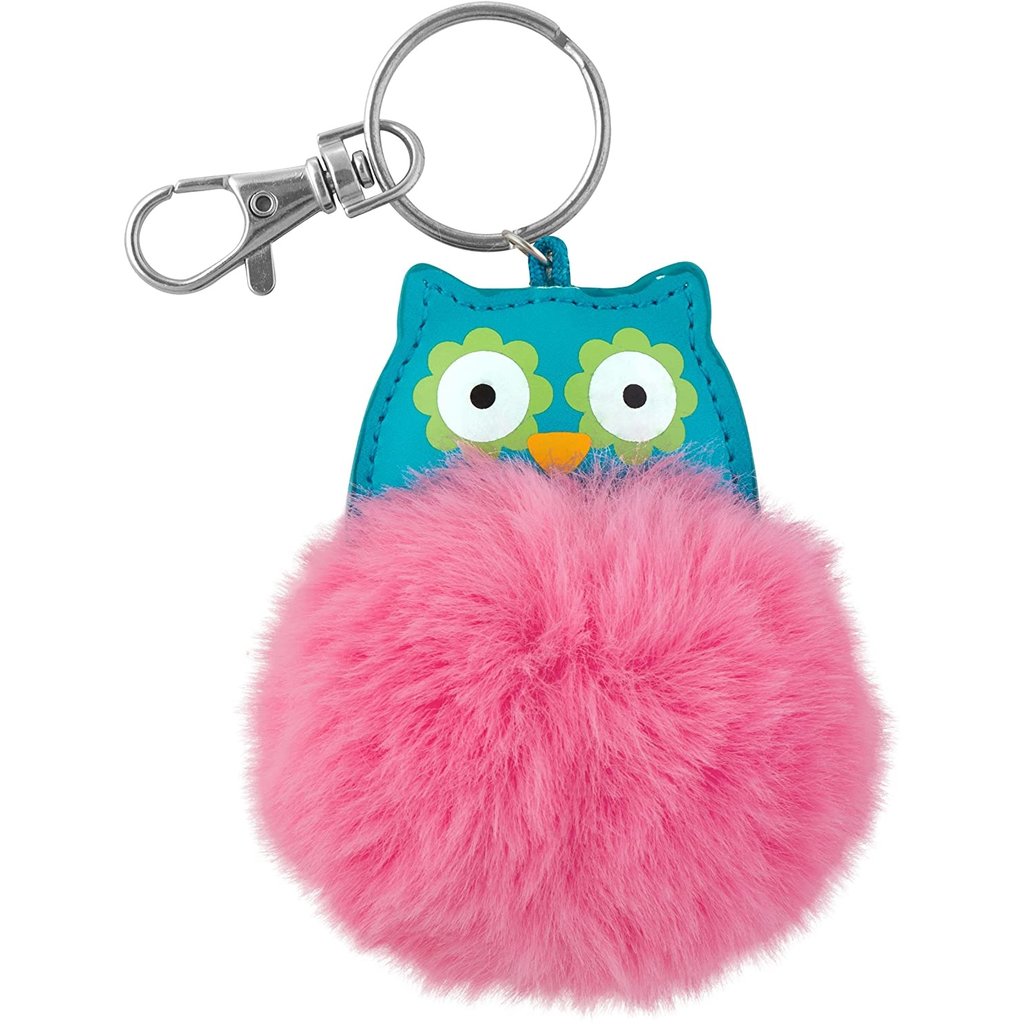 Owl Pom Pom Critter Keychain