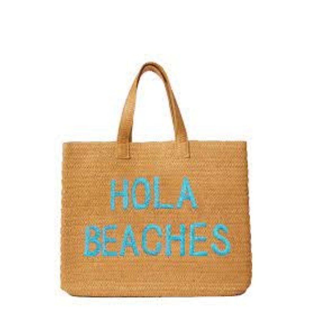WH1BTB- Hola Beaches Beach Bag -Turquoise