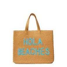 WH1BTB- Hola Beaches Beach Bag -Turquoise