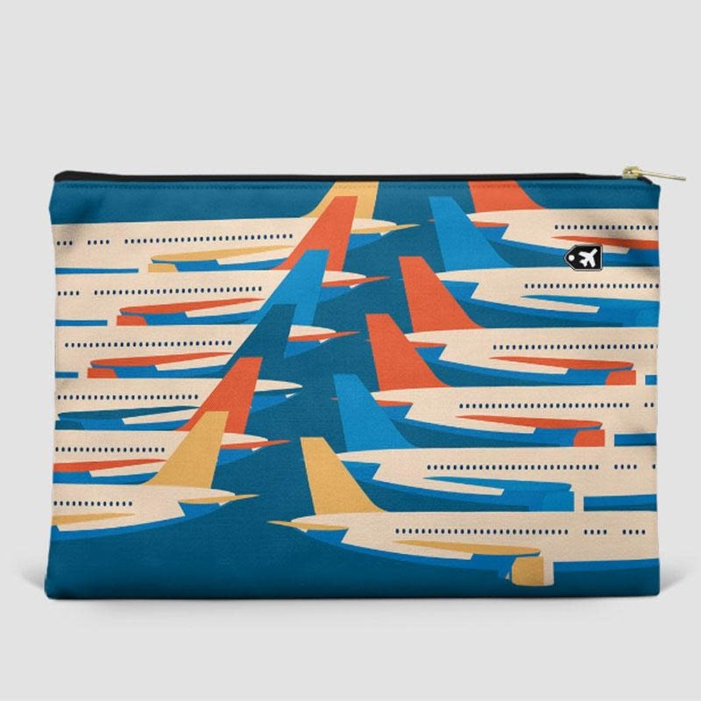 Retro Plane Tails Large Pouch