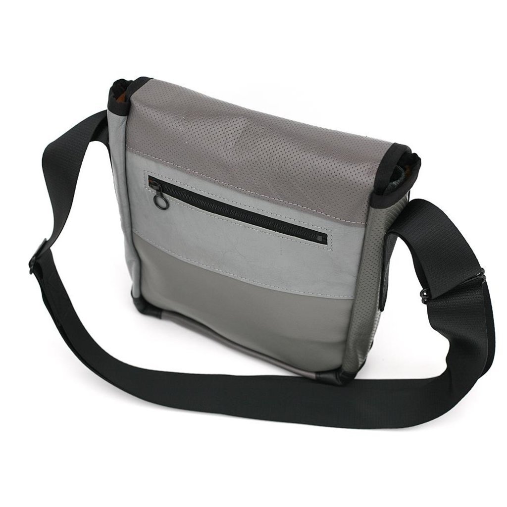WHMACL- Alaska Airlines Boeing 737 Recycled Leather Mini Messenger Bag