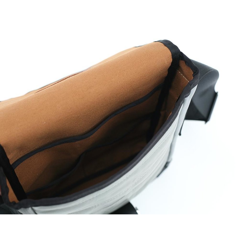 WHMACL- Alaska Airlines Boeing 737 Recycled Leather Mini Messenger Bag