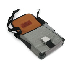 WHMACL- Alaska Airlines Boeing 737 Recycled Leather Mini Messenger Bag