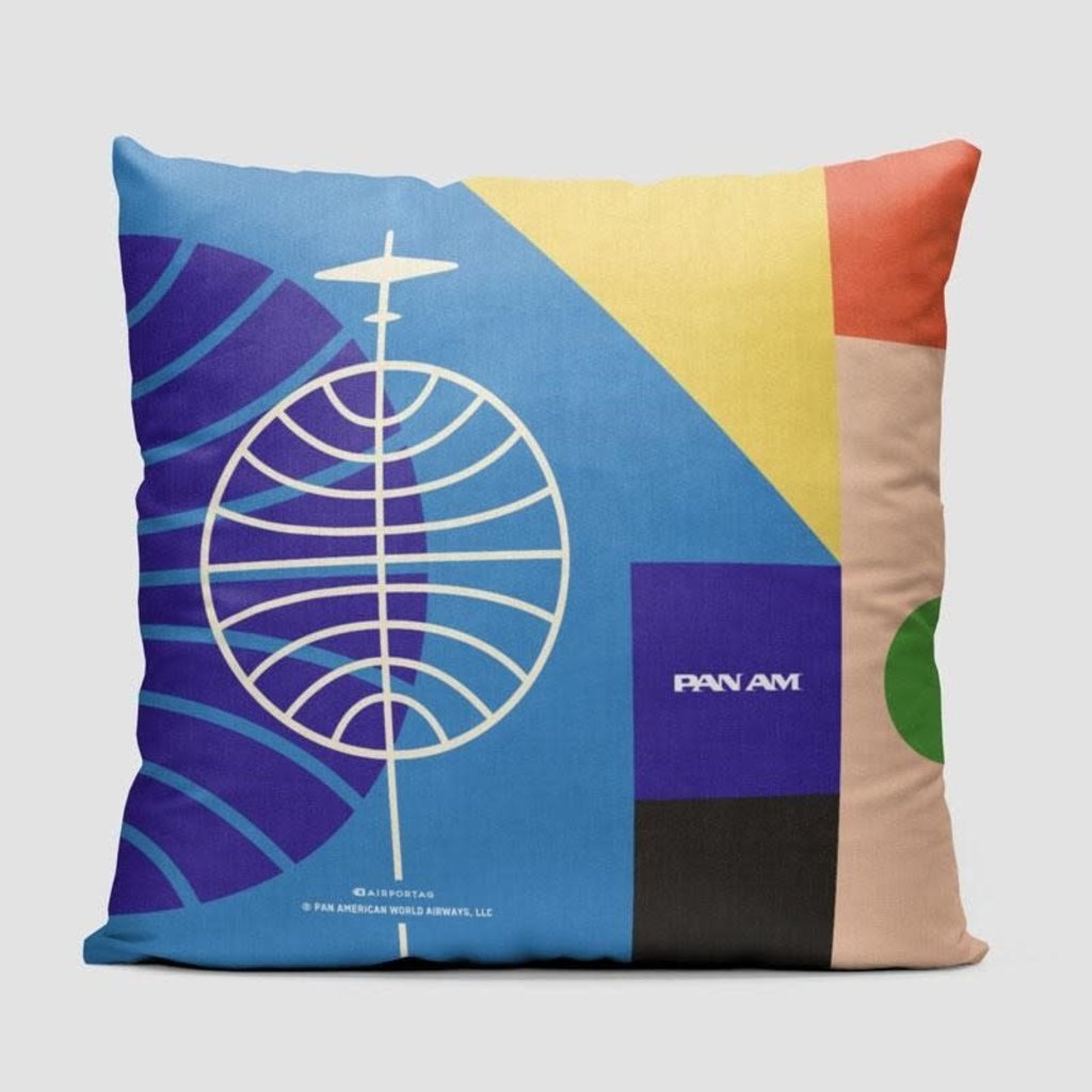 Pan Am Bauhaus Colors Pillow Cover