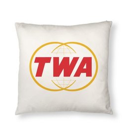 TWA Double Globe Logo Pillow Cover