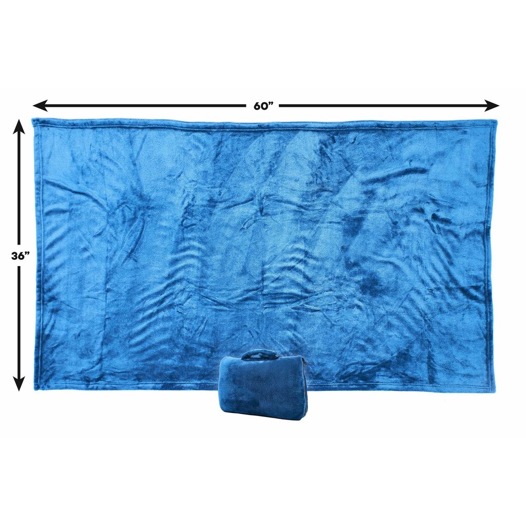 WHCB- Cabeau Fold 'n Go™ Travel Blanket - Royal Blue