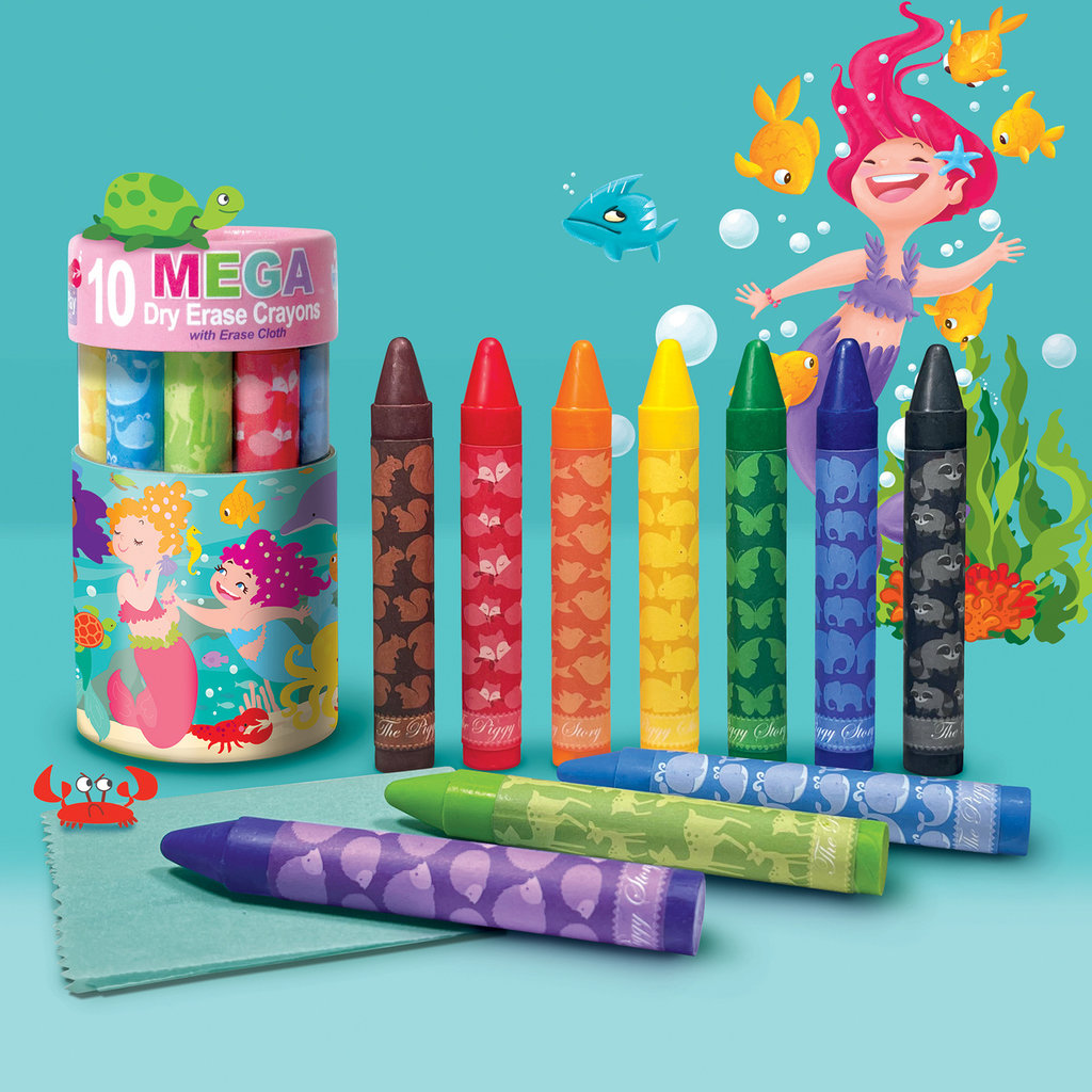 WHTPS- Unicorn Fantasy Dry Erase MEGA Crayons