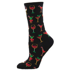 XMAS Womens Socks Christmas Cocktails