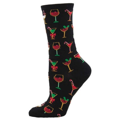 XMAS Womens Socks Christmas Cocktails