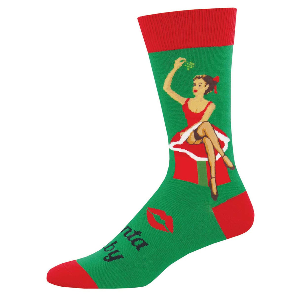 XMAS  Gee Santa Baby Mens Socks