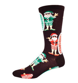 XMAS Mens Christmas Socks Surf Santa