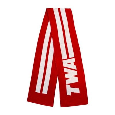 TWA TWA Stripe Logo Sportsman-Style Scarf