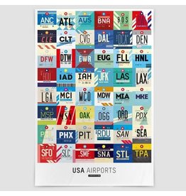 AT-3 USA Airports Poster