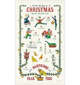 XMAS Twelve Days of Christmas TeaTowel