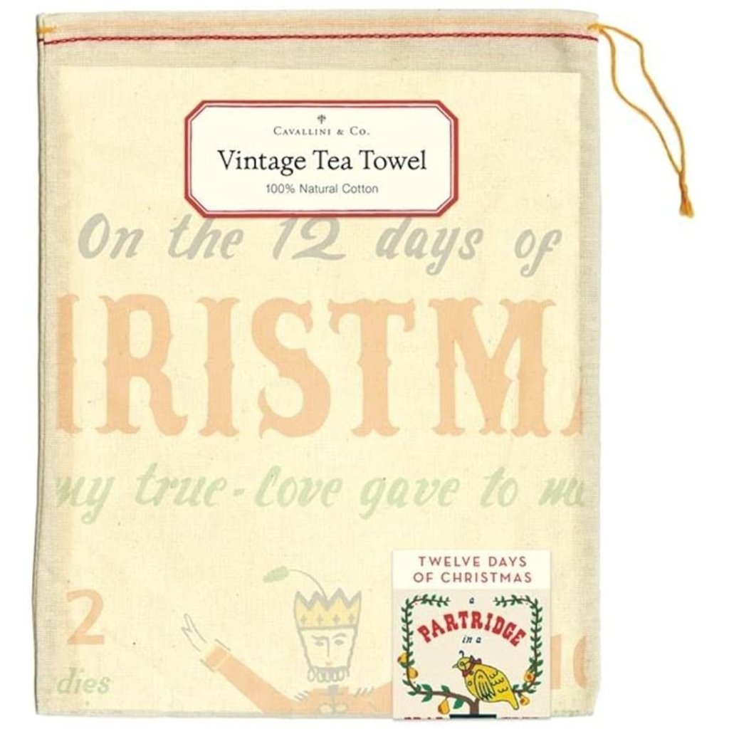 XMAS Christmas TeaTowel: Twelve Days Christmas^