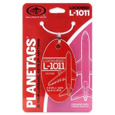 Plane Tag Lockheed L-1011 Hawaiian Airlines - Red