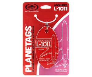Plane Tag Lockheed L-1011 Hawaiian Airlines-Red-Out - Planewear