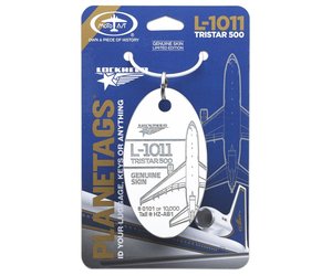 Plane Tag L-1011 Tristar 500 White - Planewear Plane Tag L-1011 Tristar 500 White - Planewear