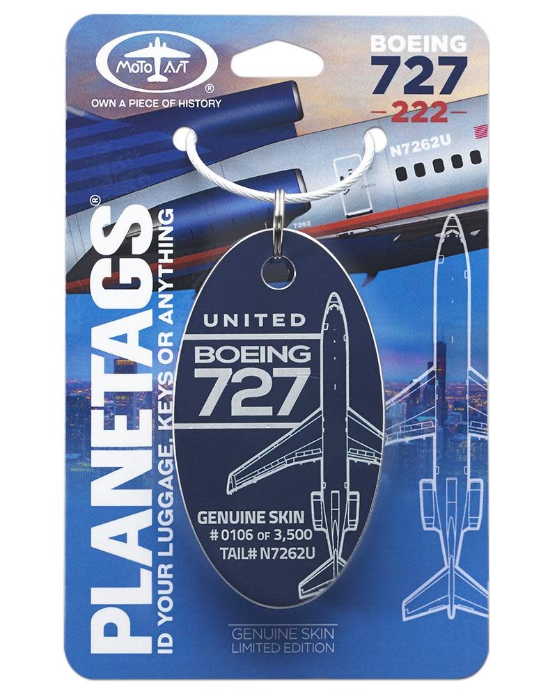 Plane Tag Boeing 727-222 Blue- Limited Edition - Planewear