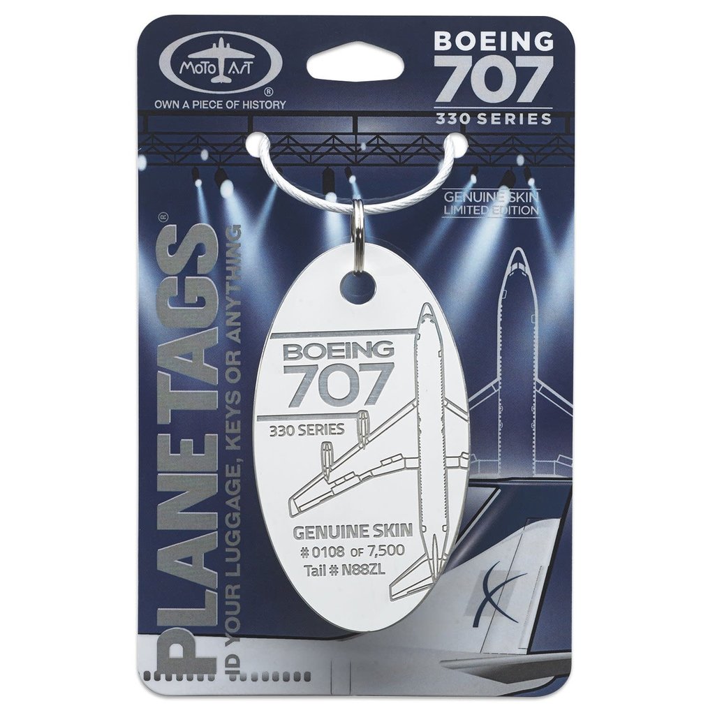 Plane Tag Boeing 707-330 Series - White